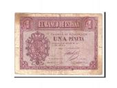 Spain, 1 Peseta, 1937, KM:104a, 1937-10-12, VG(8-10)