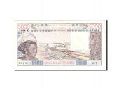 West African States, 5000 Francs, 1985, Undated, KM:708Kj, TTB