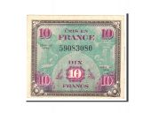 France, 10 Francs, 1944, KM:116a, Undated, AU(55-58)