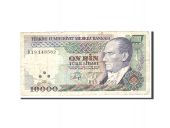 Turkey, 10,000 Lira, 1970, 1982, KM:199, EF(40-45)