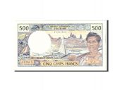 Tahiti, 500 Francs, 1970, Undated, KM:25d, VF(20-25)