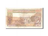 West African States, 500 Francs, 1979, Undated, KM:705Ka, VG(8-10)