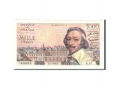 France, 1000 Francs, 1954, KM:134a, 1954-01-07, AU(50-53), Fayette:42.4