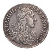 Louis XIV,  Ecu au buste juvnile