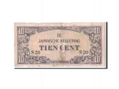 Netherlands Indies, 10 Cents, 1942, KM:121b, VG(8-10)