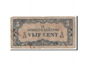 Netherlands Indies, 5 Cents, 1942, KM:120c, VG(8-10)