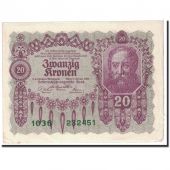 Autriche, 20 Kronen, 1922, KM:76, 1922-01-02, TTB+