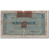 Danemark, 5 Kroner, 1950, KM:35g, B