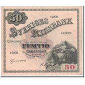 Sweden, 50 Kronor, 1956, KM:44b, EF(40-45)