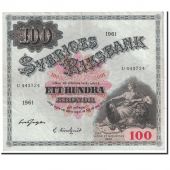 Sweden, 100 Kronor, 1961, KM:48c, AU(50-53)