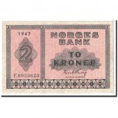 Norway, 2 Kroner, 1947, KM:16b, UNC(63)