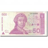 Croatia, 500 Dinara, 1991, KM:21a, 1991-10-08, EF(40-45)