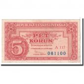 Tchcoslovaquie, 5 Korun, 1949, KM:68a, TTB