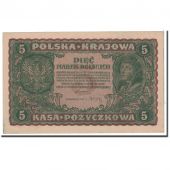 Poland, 5 Marek, 1919, KM:24, 1919-08-23, AU(55-58)