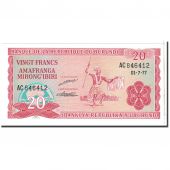 Burundi, 20 Francs, 1977, 1977-07-01, KM:27A, NEUF