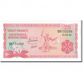 Burundi, 20 Francs, 1988, KM:27b, 1988-05-01, UNC(65-70)
