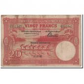 Belgian Congo, 20 Francs, 1942, KM:15b, 1942-12-10, EF(40-45)
