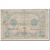 France, 5 Francs, 1915, 1915-08-16, KM:70, B, Fayette:2.30