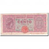 Italy, 100 Lire, 1944, KM:67a, 1944-09-22, VG(8-10)