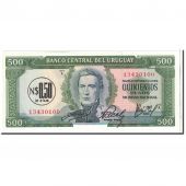 Banknote, Uruguay, 0.50 Nuevo Peso on 500 Pesos, 1975, Undated, KM:54