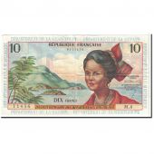 Billet, French Antilles, 10 Francs, 1964, KM:8a, TTB