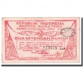 Billet, Indonsie, 2 1/2 Rupiah, 1948, 1948-06-01, KM:S386a, TB