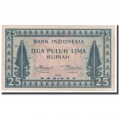 Billet, Indonsie, 25 Rupiah, 1952, KM:44a, TTB
