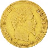 Second Empire, 5 Francs Or Napolon III grand module 1860 Paris, KM 787.1