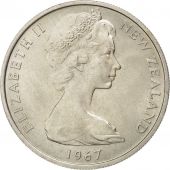 Nouvelle-Zlande, Elisabeth II, 10 Cents 1967, KM 35