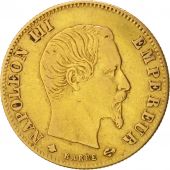 Second Empire, 5 Francs Napolon III, grand module, 1860 Strasbourg, KM 787.2