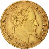 Second Empire, 5 Francs Or Napolon III tte laure 1868 Paris, KM 803.1