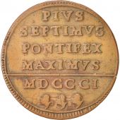 ITALIAN STATES, Baiocco, 1801, KM:1263, VF(30-35), Copper