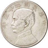 CHINA, REPUBLIC OF, Dollar, Yuan, 1933, KM:345, SUP, Silver