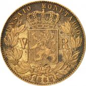 Portugal, Luiz I, 5 Reis, 1863, AU(55-58), Copper, KM:Pn130