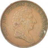 Sweden, Carl XIV Johan, 2 Skilling, 1840, EF(40-45), Copper, KM:643