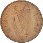 IRELAND REPUBLIC, Penny, 1946, MS(60-62), Bronze, KM:11