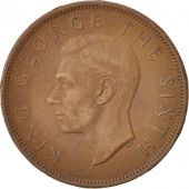 New Zealand, George VI, Penny, 1950, EF(40-45), Bronze, KM:21