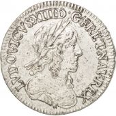 Louis XIII, 1/12 Ecu 2e poinon de Warin 1642 Paris point, KM 132.1, Gadoury 46