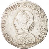 France, Charles IX, Teston, 1566, La Rochelle, B+, Silver, Sombart:4602