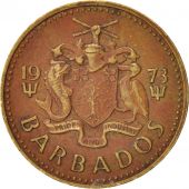 Barbados, 5 Cents, 1973, Franklin Mint, EF(40-45), Brass, KM:11