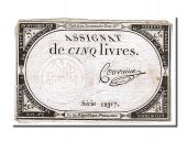 5 Livres type Domaines Nationaux, signed by Convieme