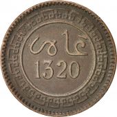 Morocco, Abd al-Aziz, 5 Mazunas, 1902, Birmingham, EF(40-45), Bronze, KM:16.1