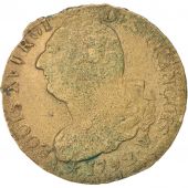 France, 2 Sols, 1792 W point, An4, Arras, TB, Bronze, Gadoury:25