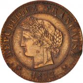 France, Crs, Centime, 1872, Bordeaux, TTB, Bronze, KM:826.2, Gadoury:88