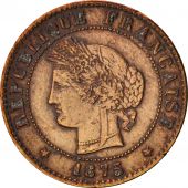 France, Crs, Centime, 1875, Paris, TTB, Bronze, KM:826.1, Gadoury:88