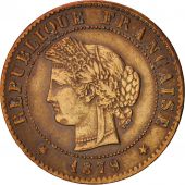 France, Crs, Centime, 1879, Paris, EF(40-45), Bronze, KM:826.1, Gadoury:88