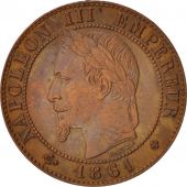 France, Napoleon III, Centime, 1861, Strasbourg, TTB, Bronze, KM 795.2,Gadoury87