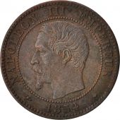 France, Napoleon III, 2 Centimes, 1854, Marseille,TTB,Bronze,KM 776.6,Gadoury103