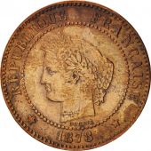 France, Crs, 2 Centimes, 1878, Paris, VF(30-35), Bronze, KM:827.1