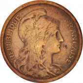 France, Dupuis, 2 Centimes, 1898, Paris, EF(40-45), Bronze, KM:841, Gadoury:107